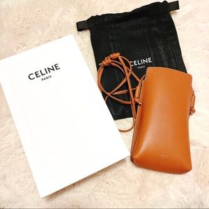 Celine Leather Phone Pouch Bag - Brand New